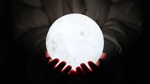 3D Moon Lamp Touch LED Moon Light with Wooden Stand LED Moon Lamp