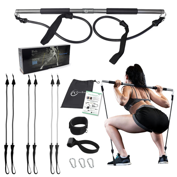 Zhensheng Custom Portable Home Gym Door Pilates Bar Kit with Resistance Band
