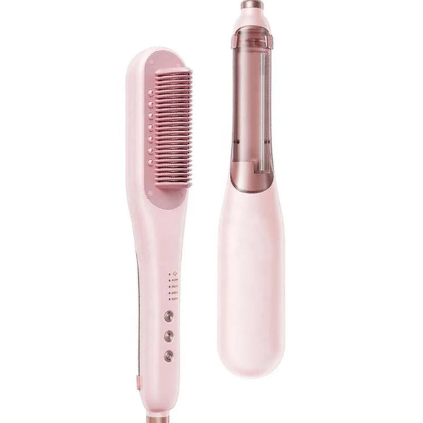 Professional Steam Hair Straightener Brush 3 in 1 Straightening Brush Hot Comb Portable