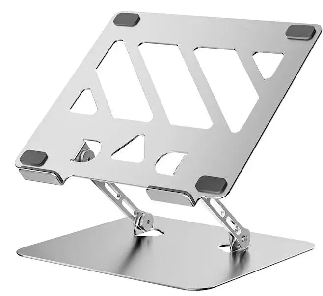 Laptop Tablet Stand Adjustable Height Angle Metal Notebook Holder Ventilated Design