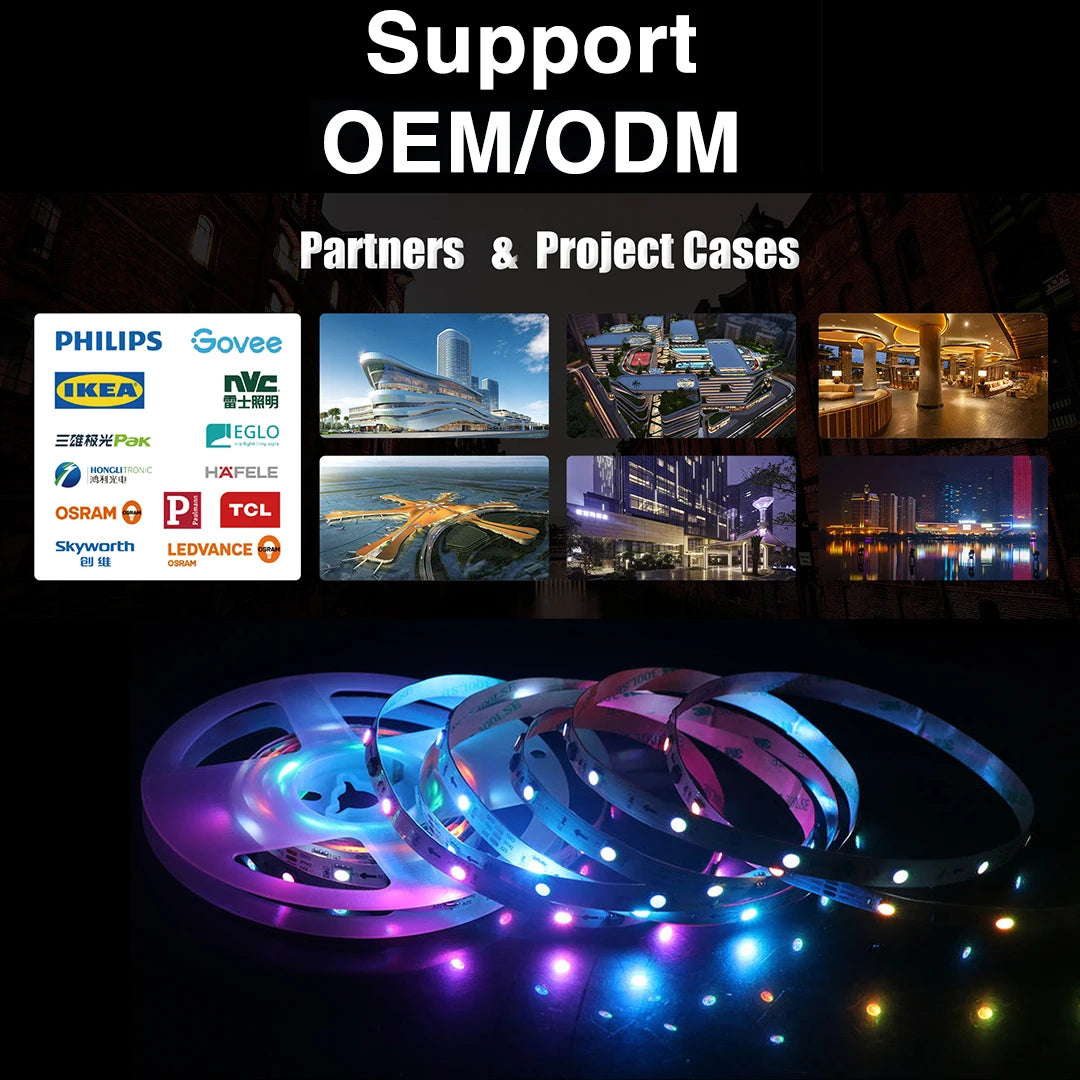 5m RGBIC LED Strip Light for TV with WiFi, Bluetooth and Voice Control