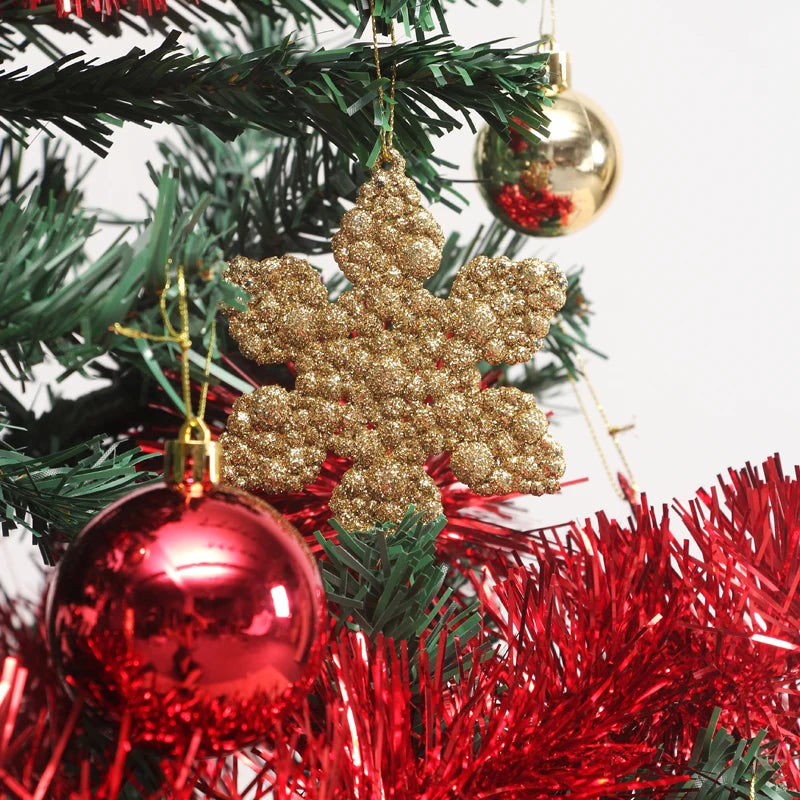 New Christmas Decorations Set PVC Tree with Top Star/Flake/Balls/Tinsel/Tree Skirt