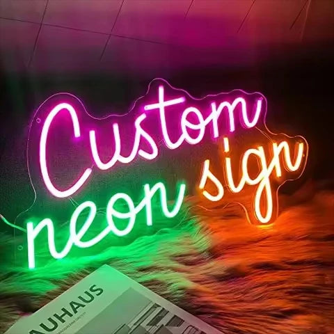 Waterproof Custom Neon Light Acrylic Neon Sign for Wall Decor Design Letter Led