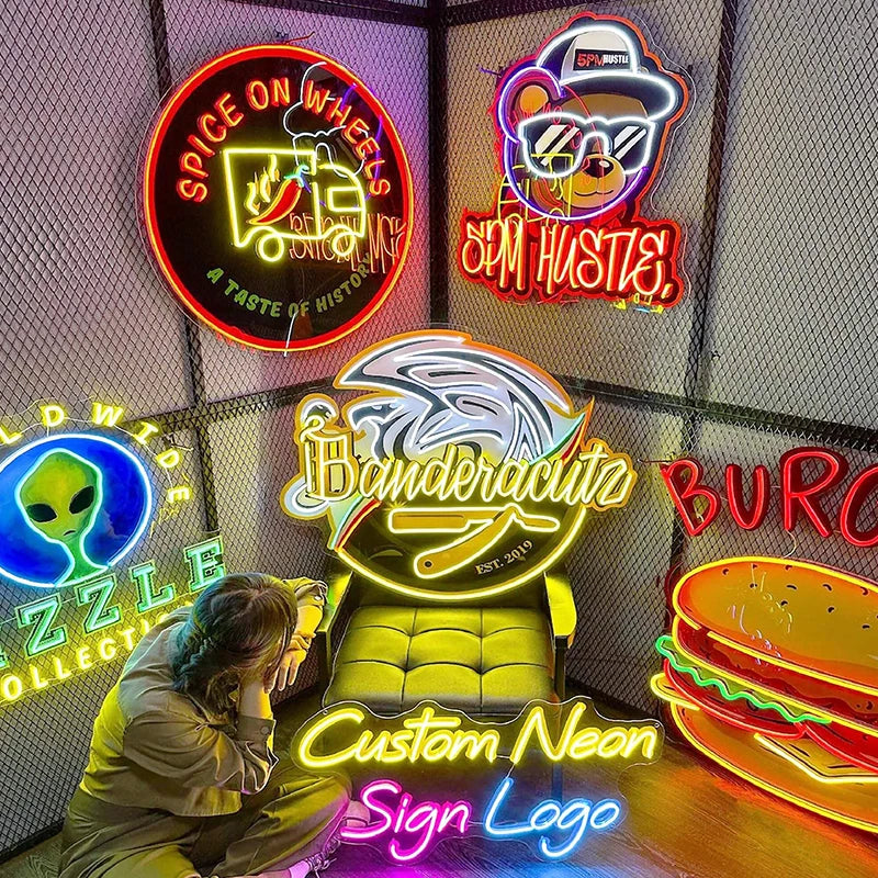 Led Neon Sign Name Happy Birthday Acrylic Will You Marry Me Neon Signs Led Light