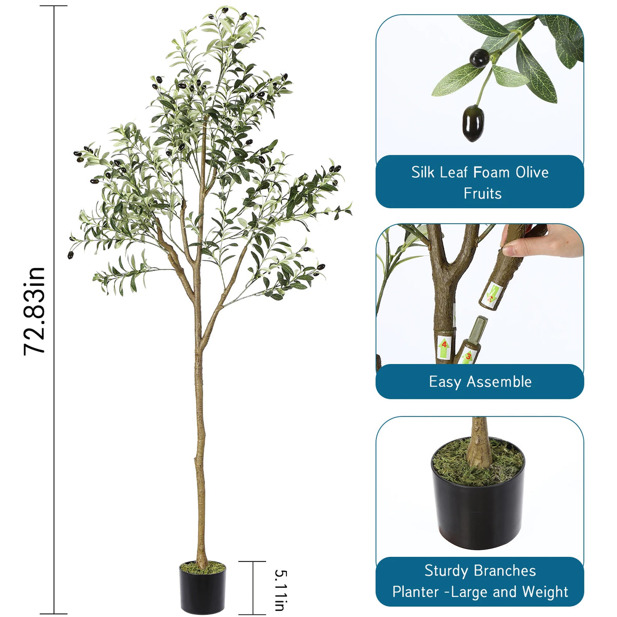 Artificial Olive Tree Plant Artificial Olive Tree for Home Indoor and Outdoor