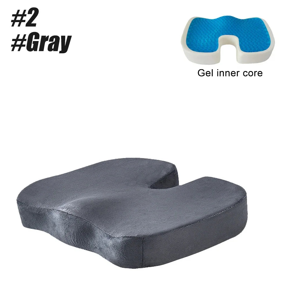 Cooling and Comfortable Gel Seat Cushion Long Sitting Office Chair Memory Foam Seat