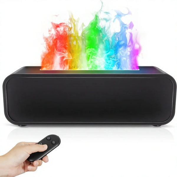 Electric Essential Oil Diffuser Flame Aromatherapy Humidifier Sound Activated Music Sync