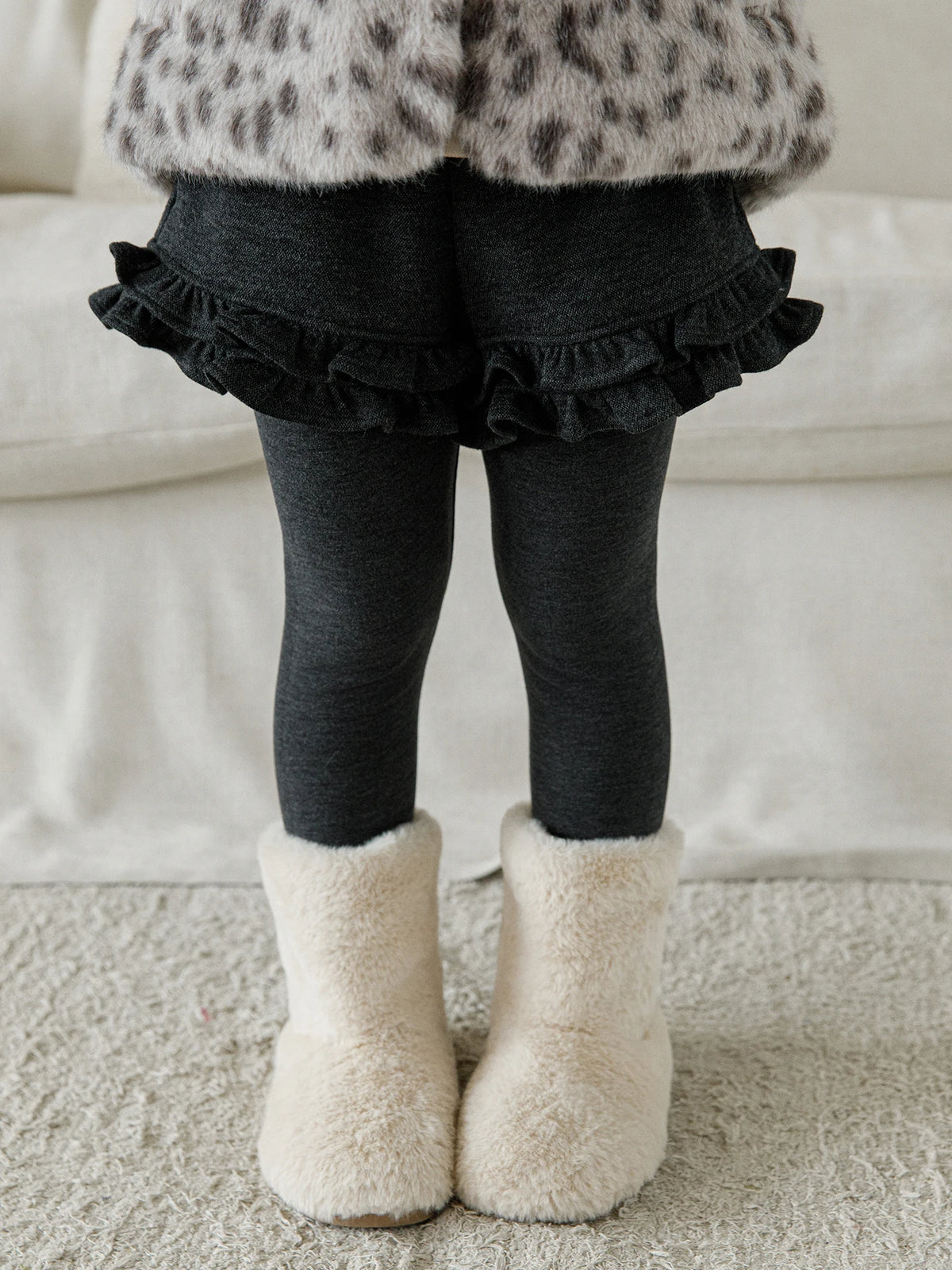 G64K2573 Winter Toddler Thick Fleece Lined Leggings Kids 10 Yr Old Girl 2-12T Kids Girl