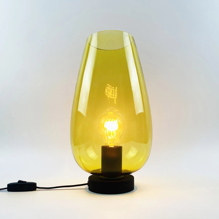 Led Bed Side Bedroom Modern Round Table Lamp Mushroom Lamp Glass Table Lamp