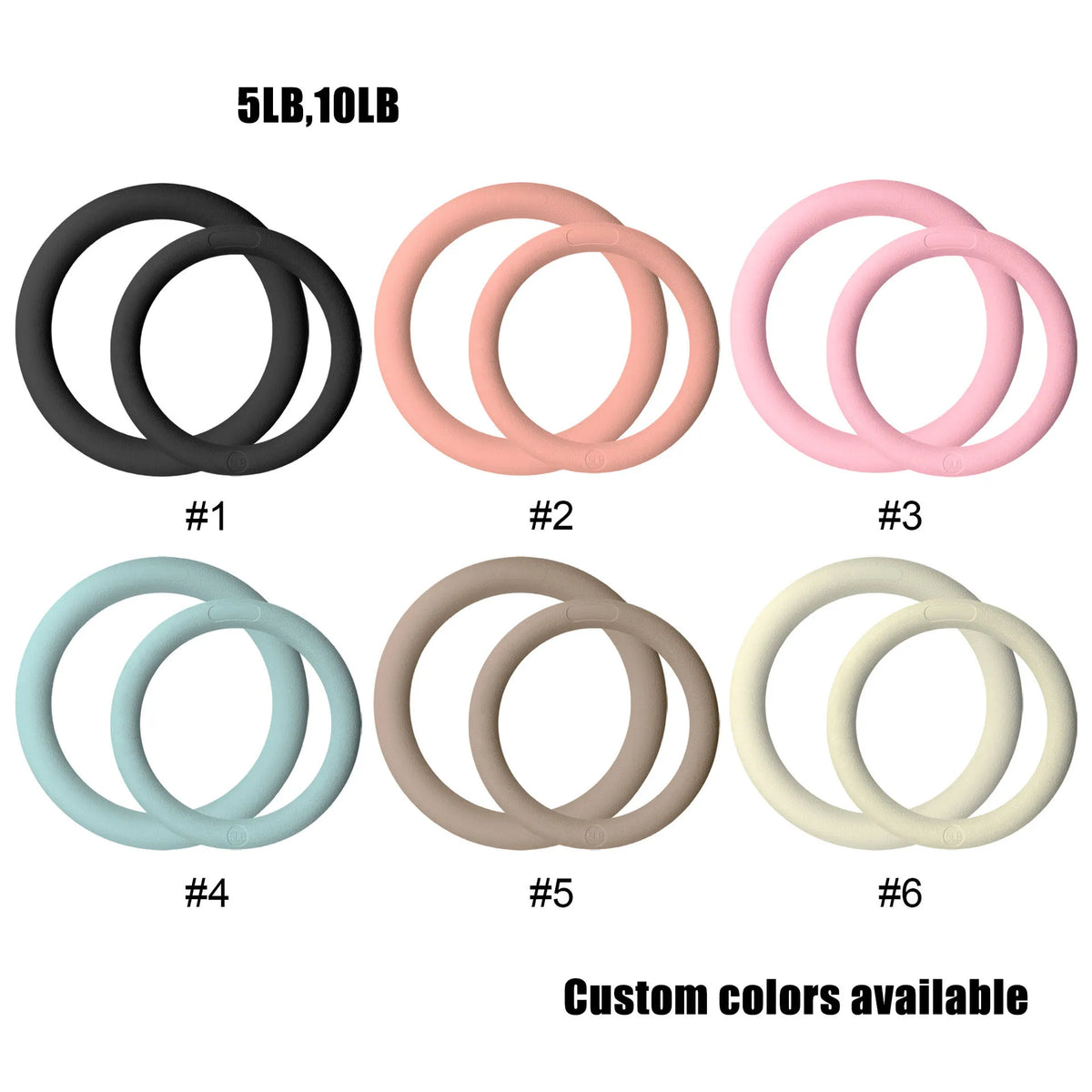 Silicone Pilates and Yoga Weights: Dumbbells, Weighted Bars and Weight Rings