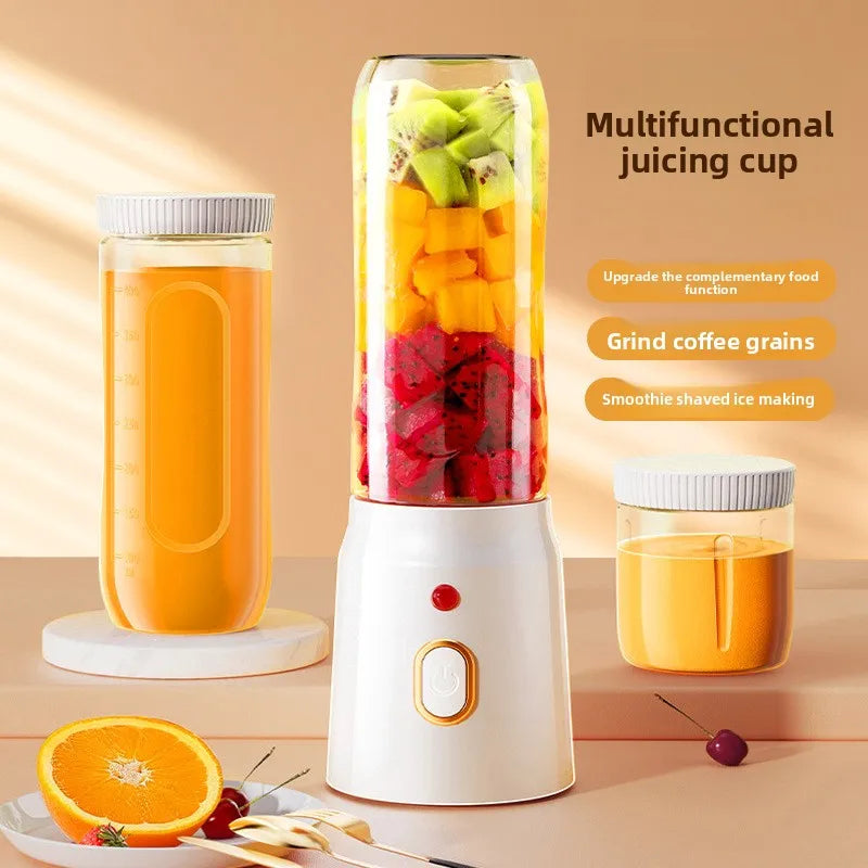 New Portable Rechargeable Small Juice Blender Automatic Cleaning Food-Grade PC Use