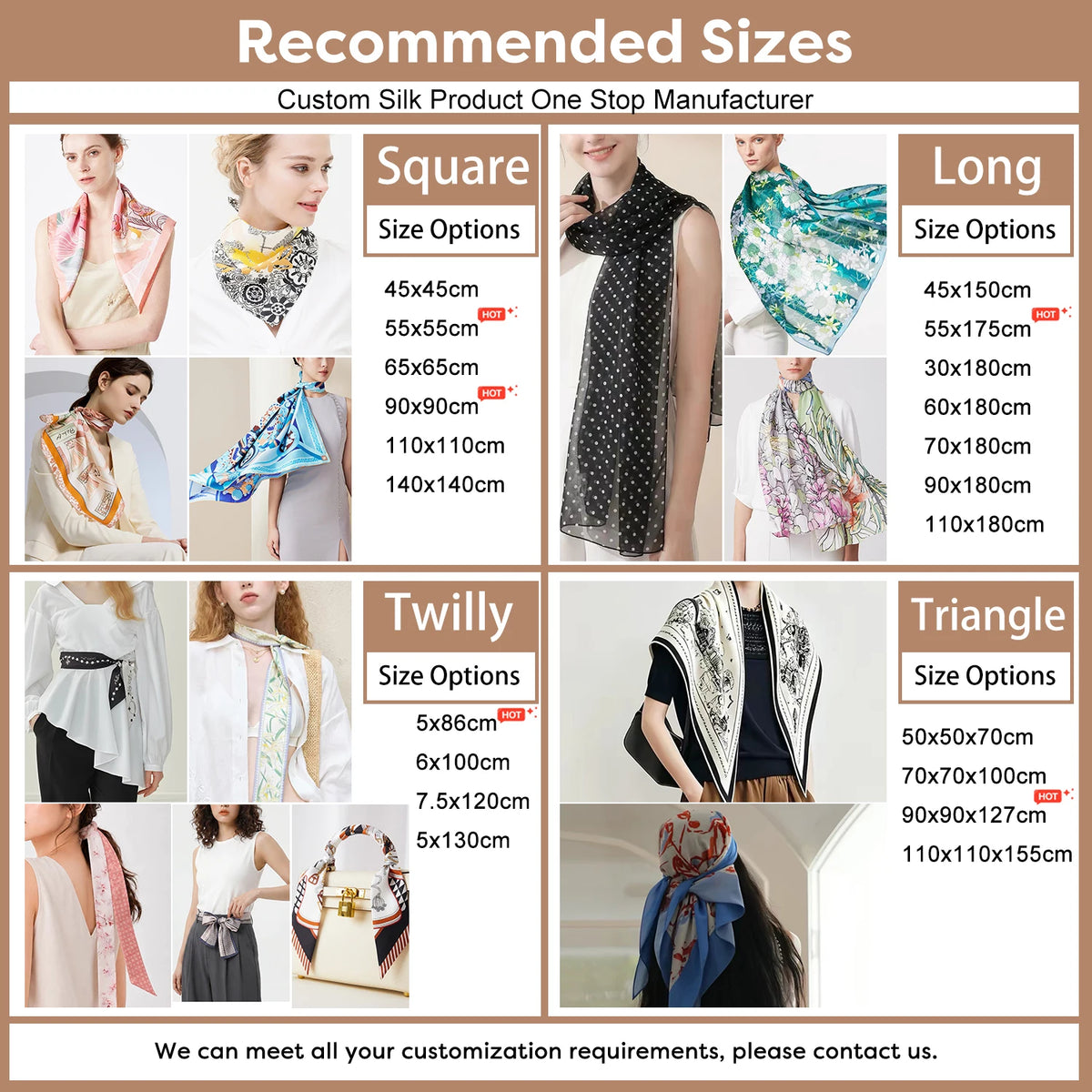 Customizable Silk Satin Shawl 100% Mulberry Silk Digital Printed Women Custom Hand Rolled