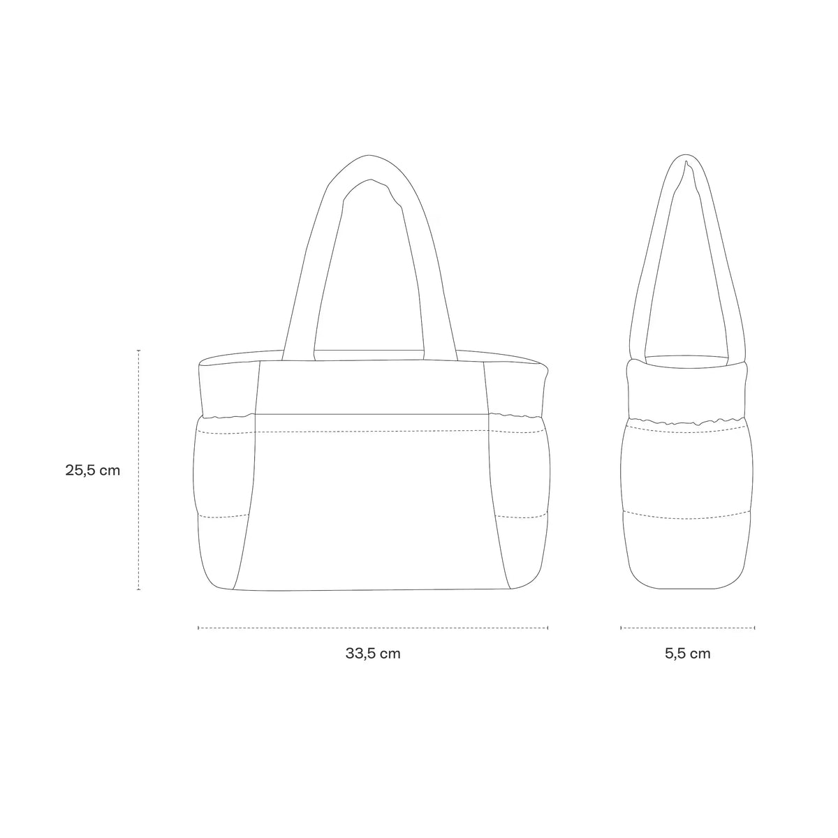 Fashion Large Capacity Lightweight Shoulder Cross Bag Down Cotton Padded Quilted Bag