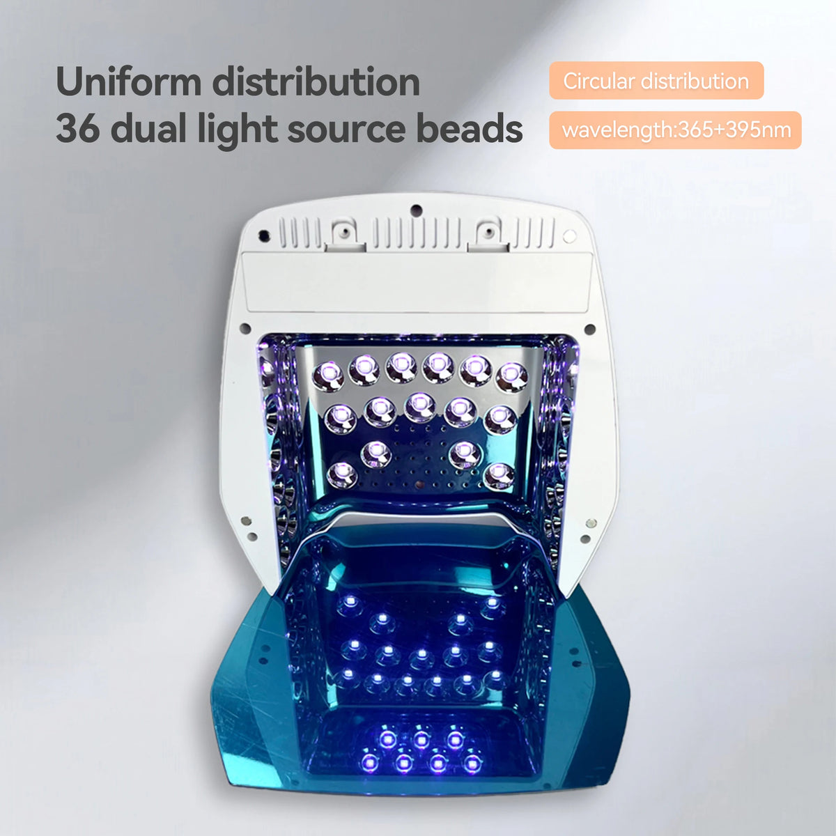 UV Light for Nails 126W Rechargeable Nail Lamp LED Nail Lamp with 4 Timer Modes