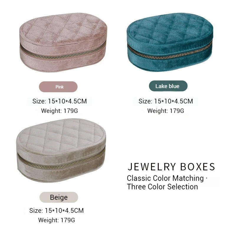 Multi-Layer Travel Leather Jewelry Organizer Storage Ring Earring Necklace Packaging Bag