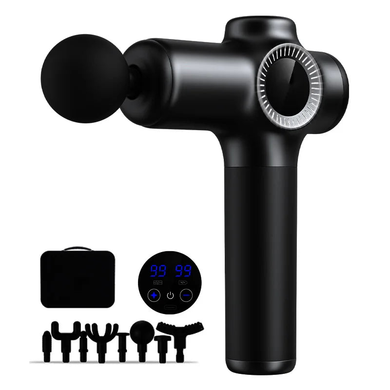 Massage Gun with 99 Speed Deep Tissue Muscle Vibration Hot and Cold Massage Head for Body