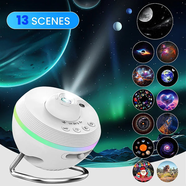 Galaxy Projector 13 1 Meteor HD Planetarium Star Projector 360 Rotating Extra-Large Area