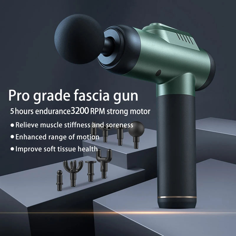 Professional Powerful Massage Gun LCD Touch Control 30 Adjustable Levels Body Neck Back