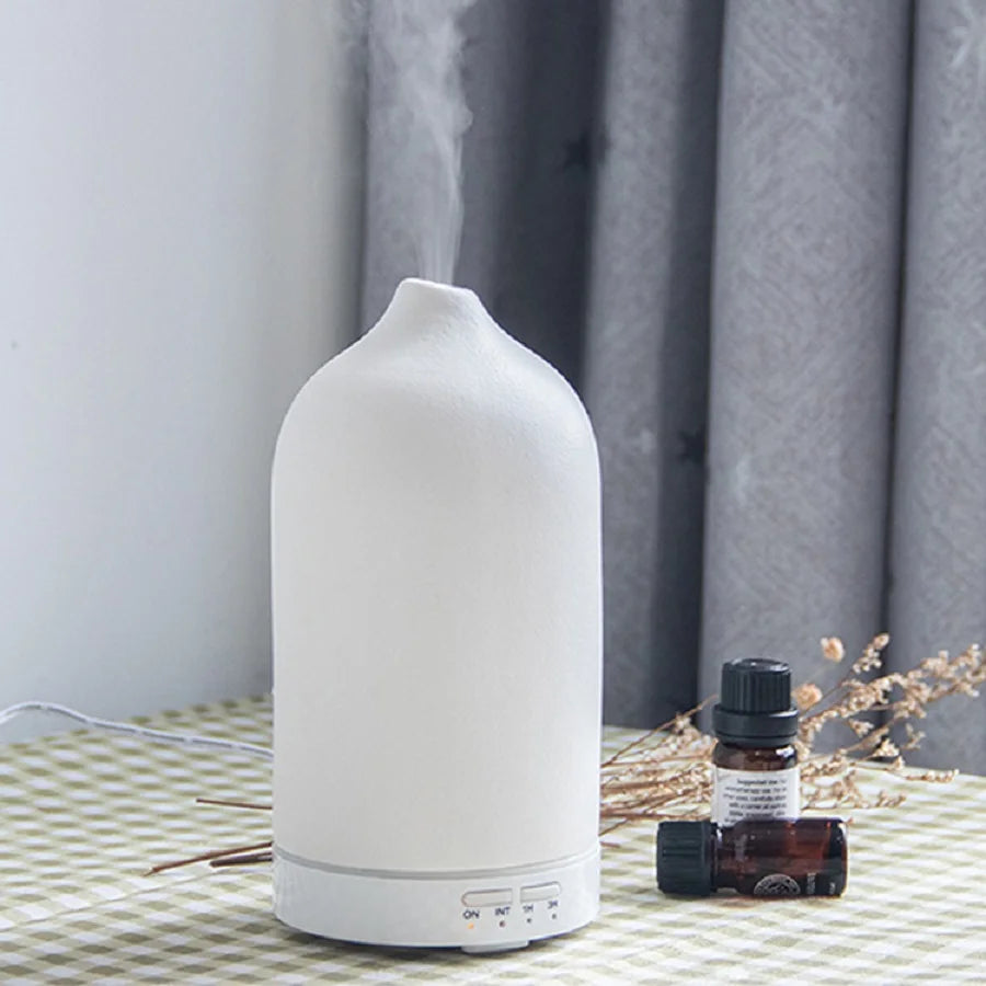 5 Colors Ceramic Aroma Diffuser 100ml Essential Oil Diffuser Ultrasonic Fragrance