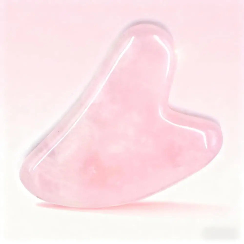 Deep Tissue Guasha Rose Quartz Gua Sha Stone Jade Roller Eye Mask Gift Set CE Certified