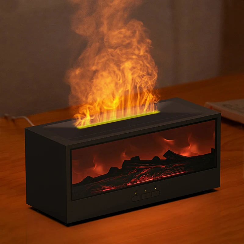 Portable Fireplace Diffuser Aroma Diffuser Essential Oil Diffuser USB Flame Air