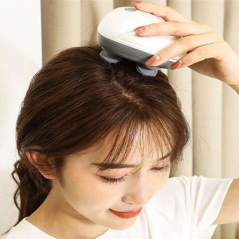 Relieve Stress Electric Smart Scalp Massaging Brush Head Hair Scalp Massage Comb Massager