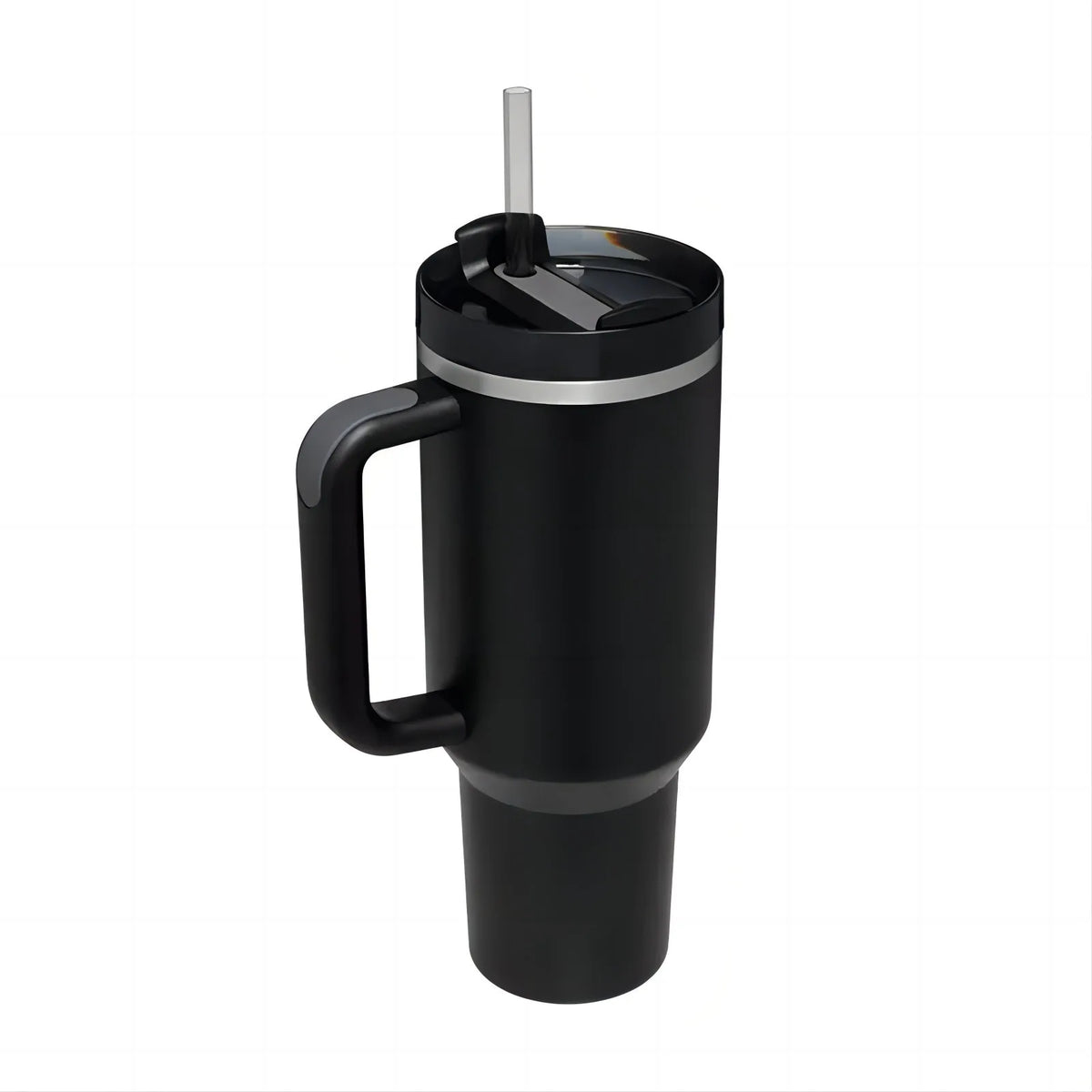 304 Stainless Steel 40oz Double Wall Vacuum Insulated Tumbler with Straw and Hand Grip