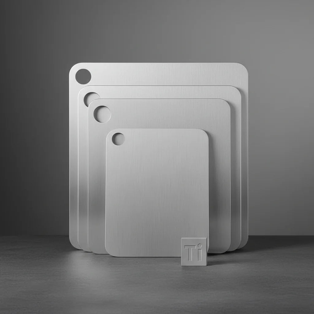 Titanium 1.0mm Thick Anti-Bacterial Cutting Board Set with Hanging Hole Dishwasher Safe