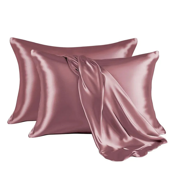 Custom Super Soft Silk Satin Pillowcase for Hair and Skin Silky Cooling Hidden Zipper