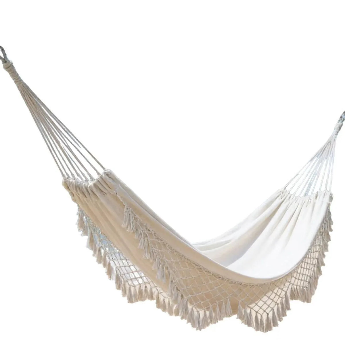 Tassel Hammock Outdoor Anti-Side-Tipping Thickened Canvas Princess Style Hanging Outdoor