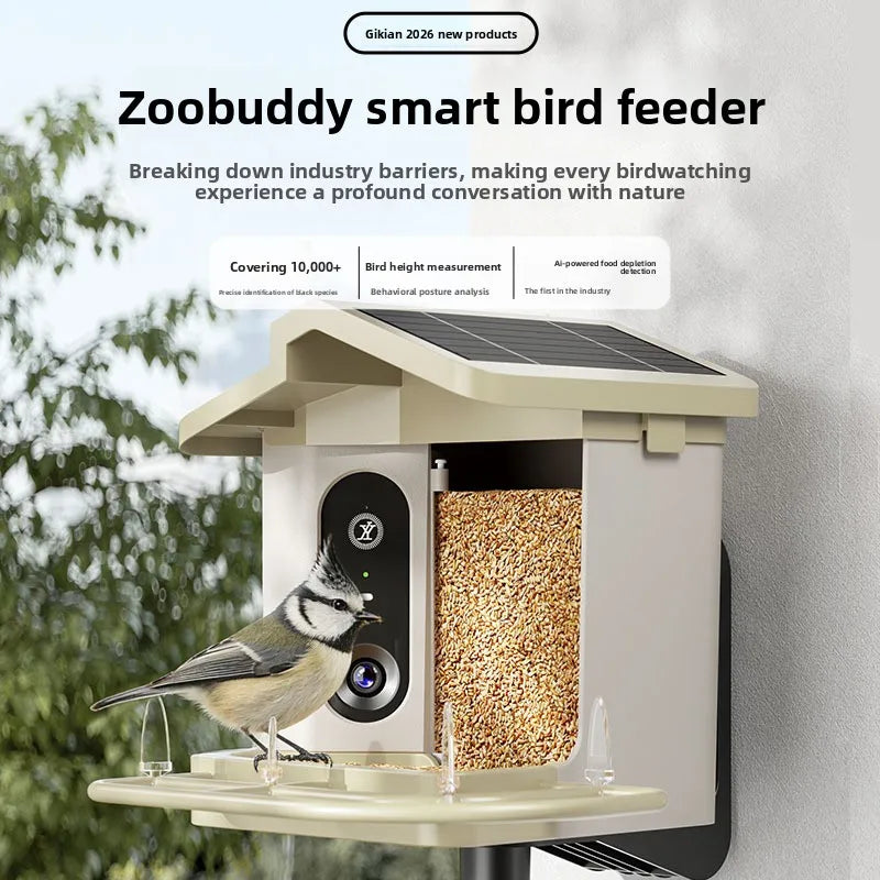 Smart Bird Feeder Model JY-DH01 Heavy Duty Intelligent AI Food Shortage Detection