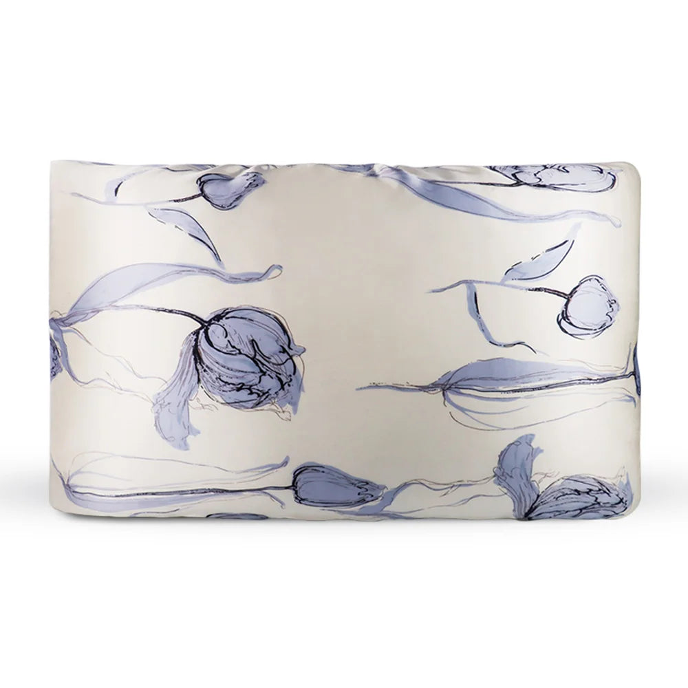 100% Real Silk Mulberry Pillow Case 6a 16/19/22 Satin Silk Pillowcase Organic Embroidered