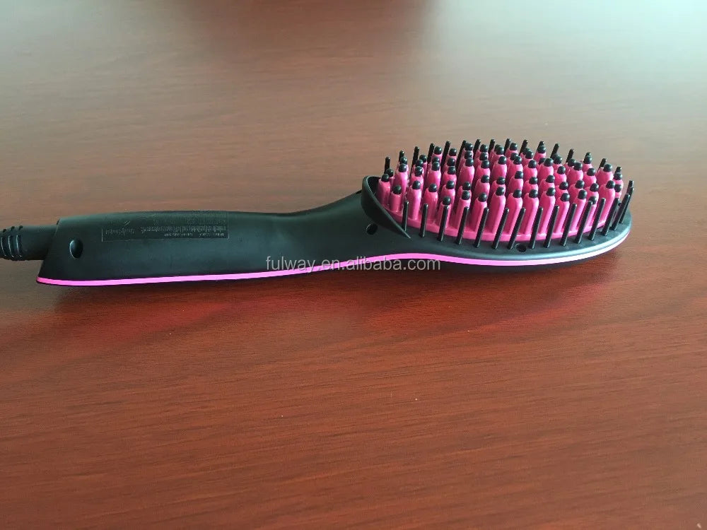 Hot PTC Fast Heater Ceramic Hair Straightener Brush