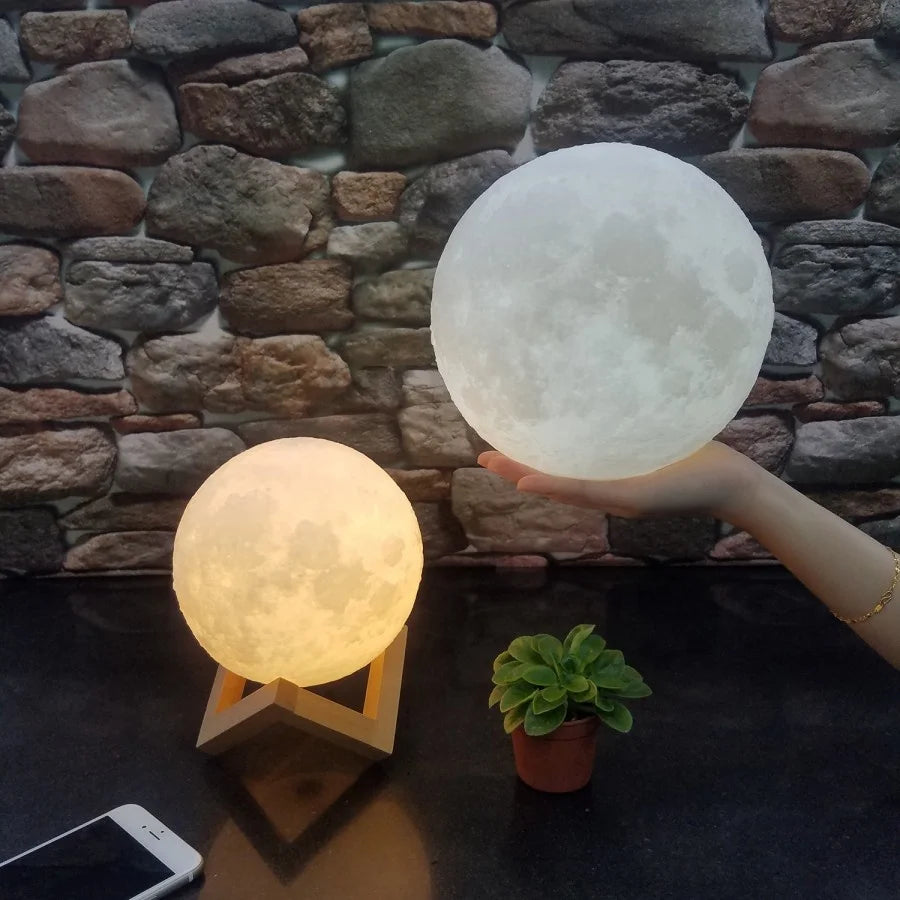 5 Days Delivery Lighting Night Light LED 3D Printing Moon Lamp