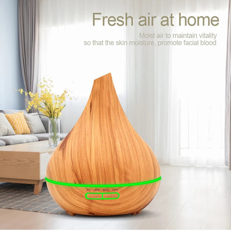 400ML Wood Grain Essential Oil Diffuser