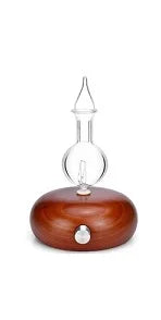 USB Powered Electric 50ml Wood Glass Aromatherapy Nebulizer Portable Waterless Essential