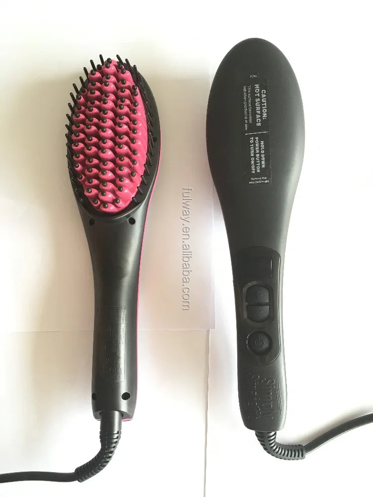 Hot PTC Fast Heater Ceramic Hair Straightener Brush