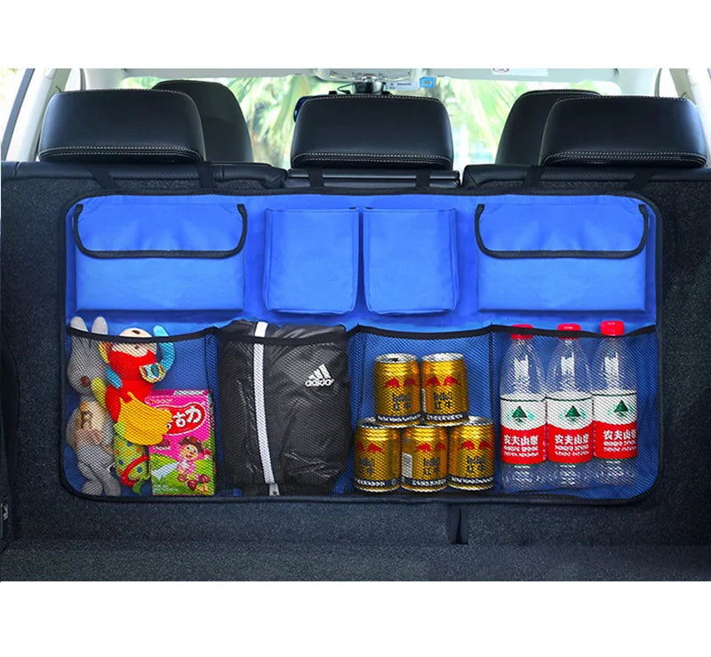 Foldable Storage Organizer Backseat Storage Bag with Adjustable Buckle Strap