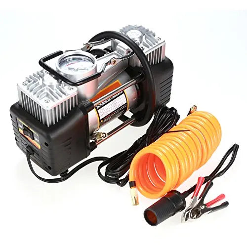 12V 150 PSI Portable 2 Cylinder Car Tire Inflator Compressor Air Pump Portable Heavy Tyre