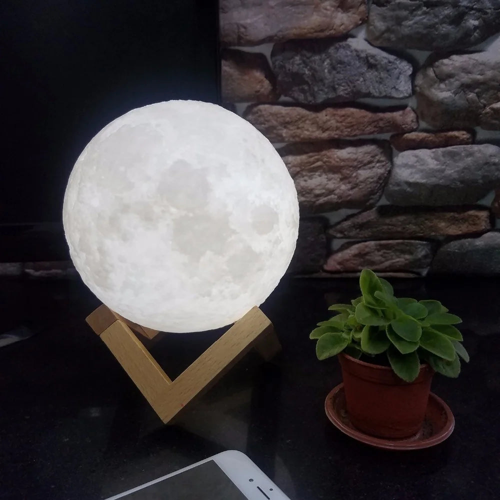 5 Days Delivery Lighting Night Light LED 3D Printing Moon Lamp