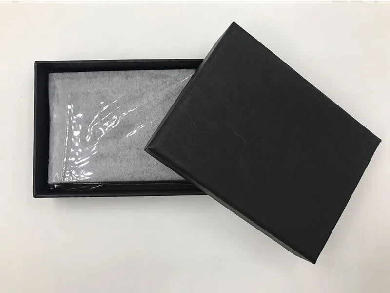 Customized Minimalist Money Clip Card Holder Wallet RFID Money Clip with Elastic Band