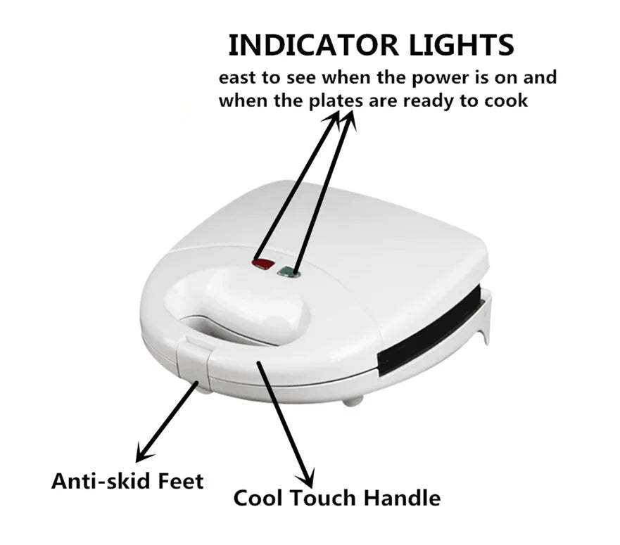 3 in 1 Detachable Mini Waffle Maker