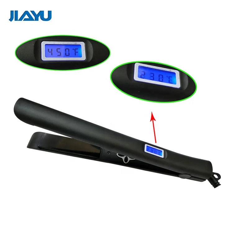 Electric Ceramic Straightening Hair Brush with LCD Temperature Control Fast Heating