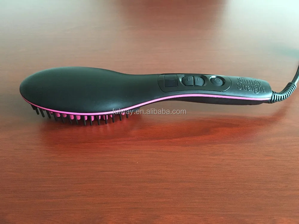 Hot PTC Fast Heater Ceramic Hair Straightener Brush