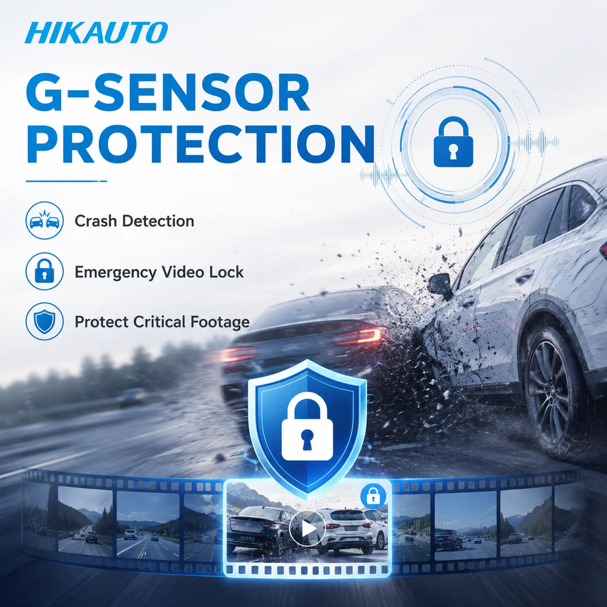 Reverse Safety 2K Front 1080P Rear 3 Inch Touch Screen WiFi GPS Voice Control Ready Dual