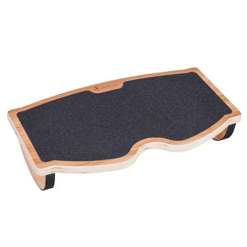 Custom Footrest Under Desk Wood Durable Bearing Anti-Slip Mat Bamboo Under Desk Footrest