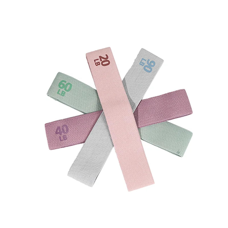 Non-Slip Fabric Resistance Loop Bands for Pilates, Yoga and Workouts