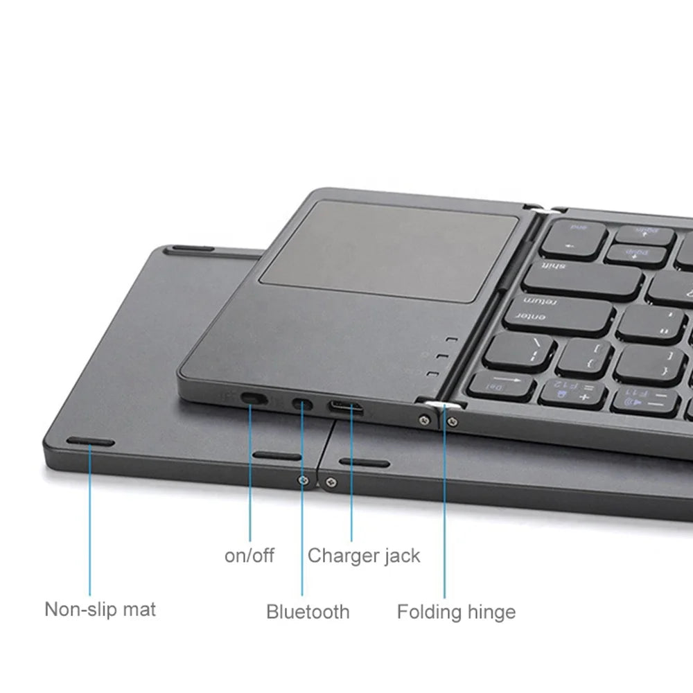 Portable Folding Mechanical Gaming Mini Blue Tooth Wireless Custom Foldable Keyboard