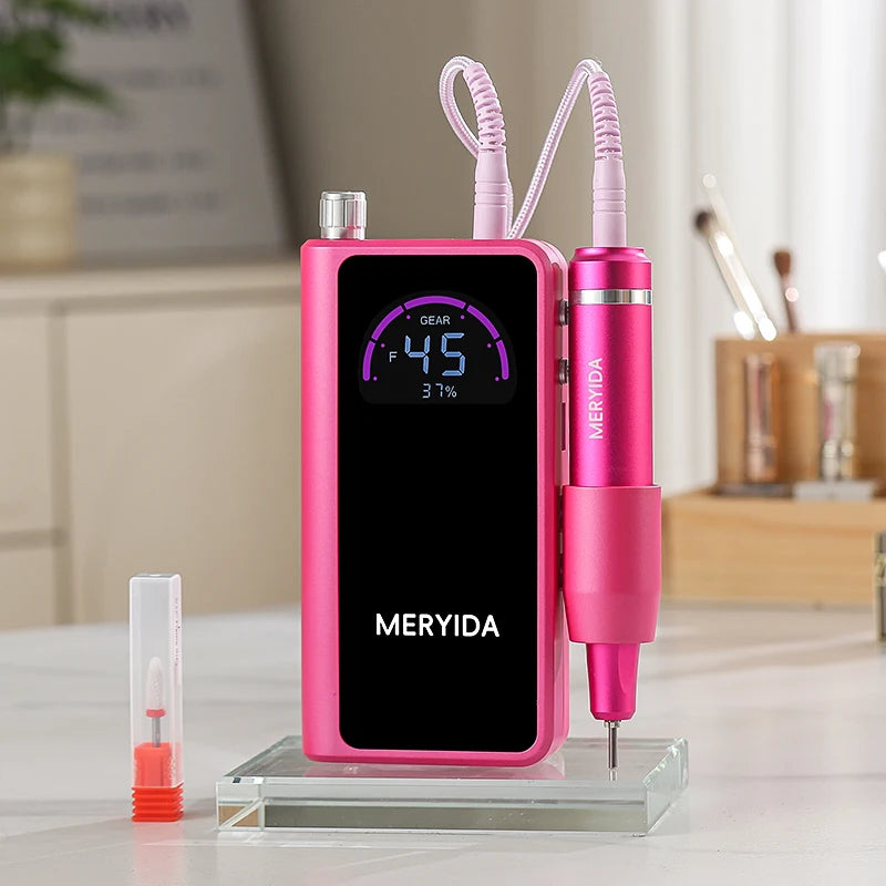 Portable USB Rechargeable Nail Drill | 45,000 RPM Brushed Motor | Professional Manicure