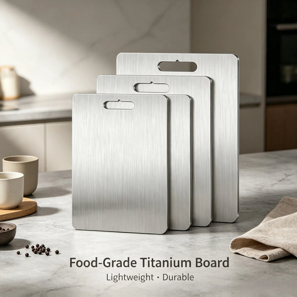 Double Sided Titanium Cutting Board Antibacterial Kitchen Chopping Board With Hanging